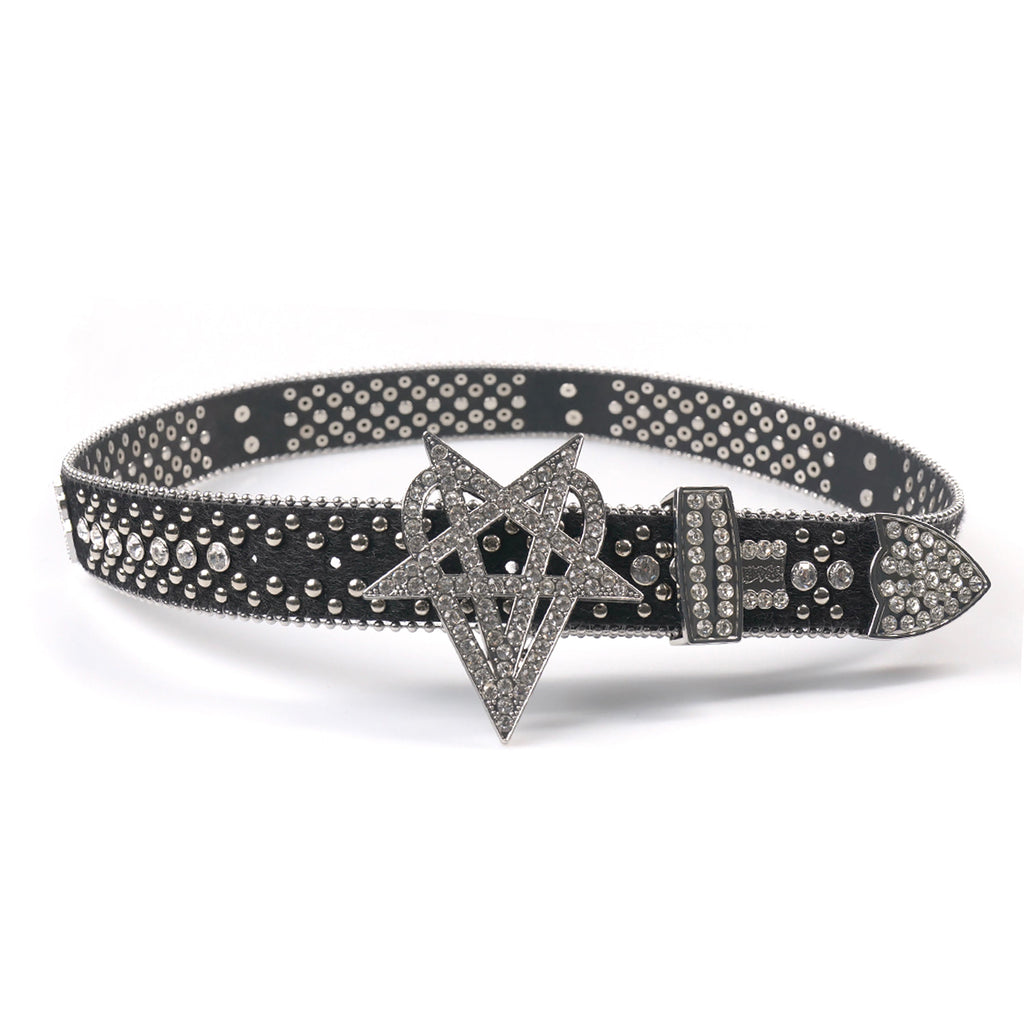 "OVD STUDDED BELT" - SILVER